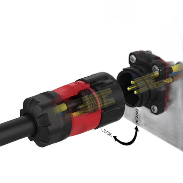 Разъем герметичный CNLINKO 9 pin IP67 комплект YM-20-J09SX-02-401 YM-20-C09PE-02-001 (2467688734) - фото 4 Разъем герметичный CNLINKO 9 pin IP67 комплект YM-20-J09SX-02-401 YM-20-C09PE-02-001 (2467688734) - фото 4