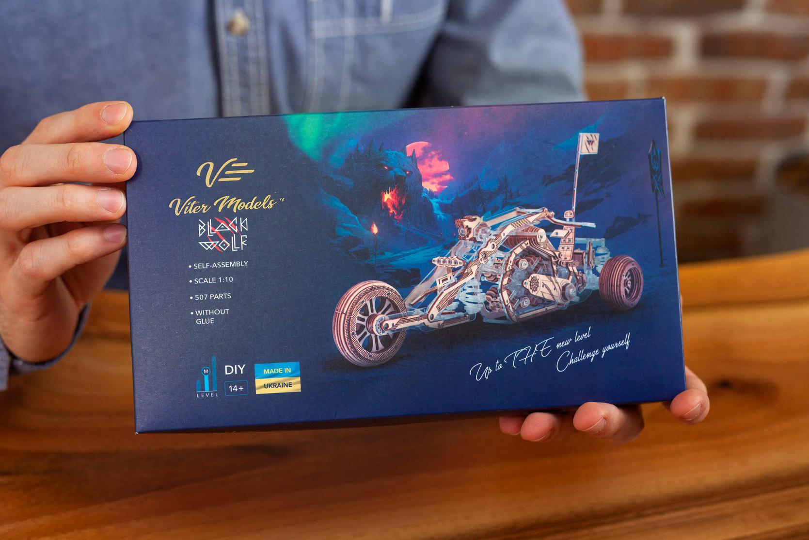 Конструктор дерев'яний Vіter Models Трицикл Black Wolf (blackwolf) - фото 10 Конструктор дерев'яний Vіter Models Трицикл Black Wolf (blackwolf) - фото 10