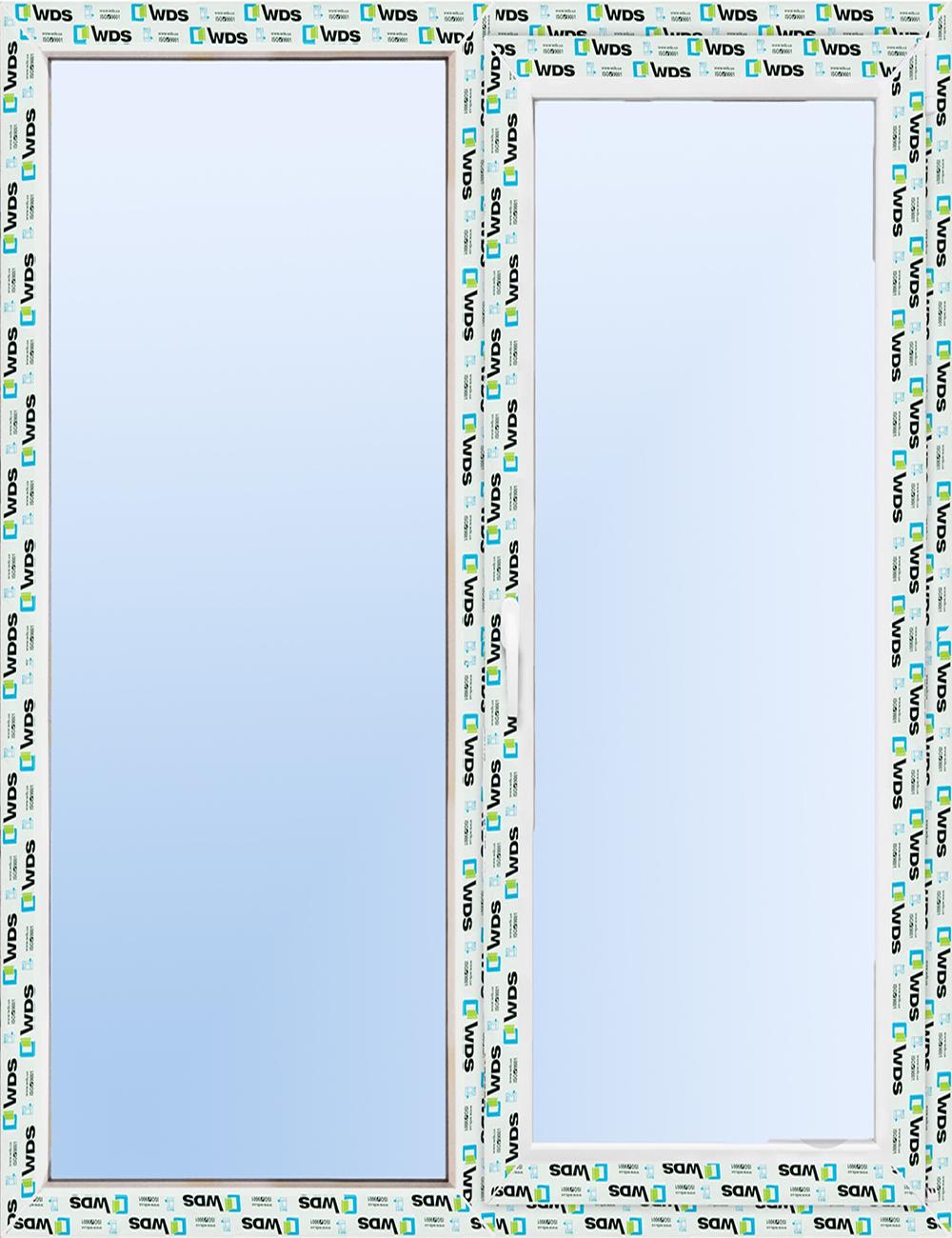 Окно металопластиковое WDS 5S поворотно-откидное 900x1400 мм