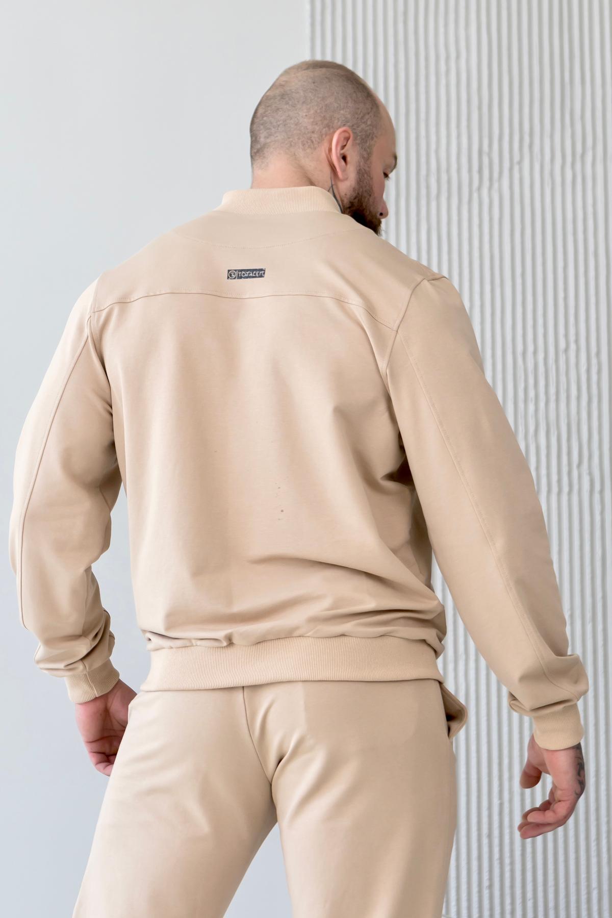 Бомбер мужской TOTALFIT L Капучино (12323309) - фото 2 Бомбер мужской TOTALFIT L Капучино (12323309) - фото 2