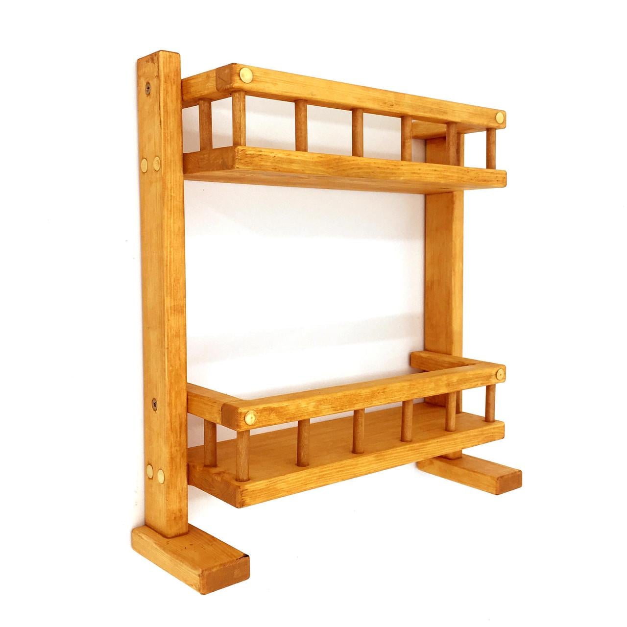 Полка настольная из дерева Караганда 2 Карри (ПСТ/020303)