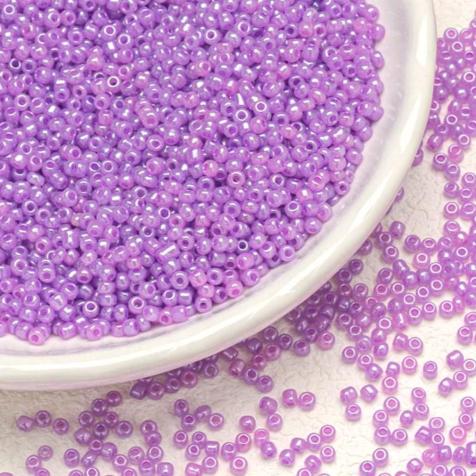 Бисер Блестящий 2 мм 50 г Сиреневый (БР0002л15)