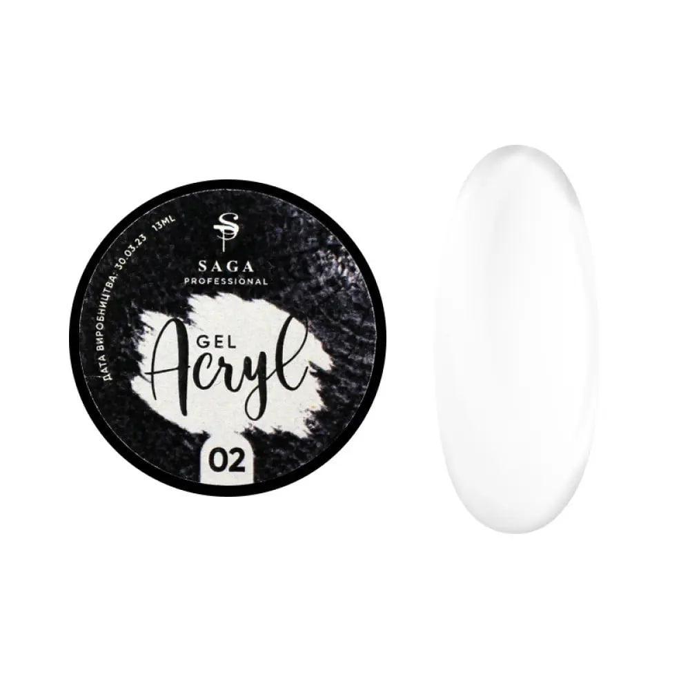 Гель для наращивания Saga Acryl Gel №02 13 мл