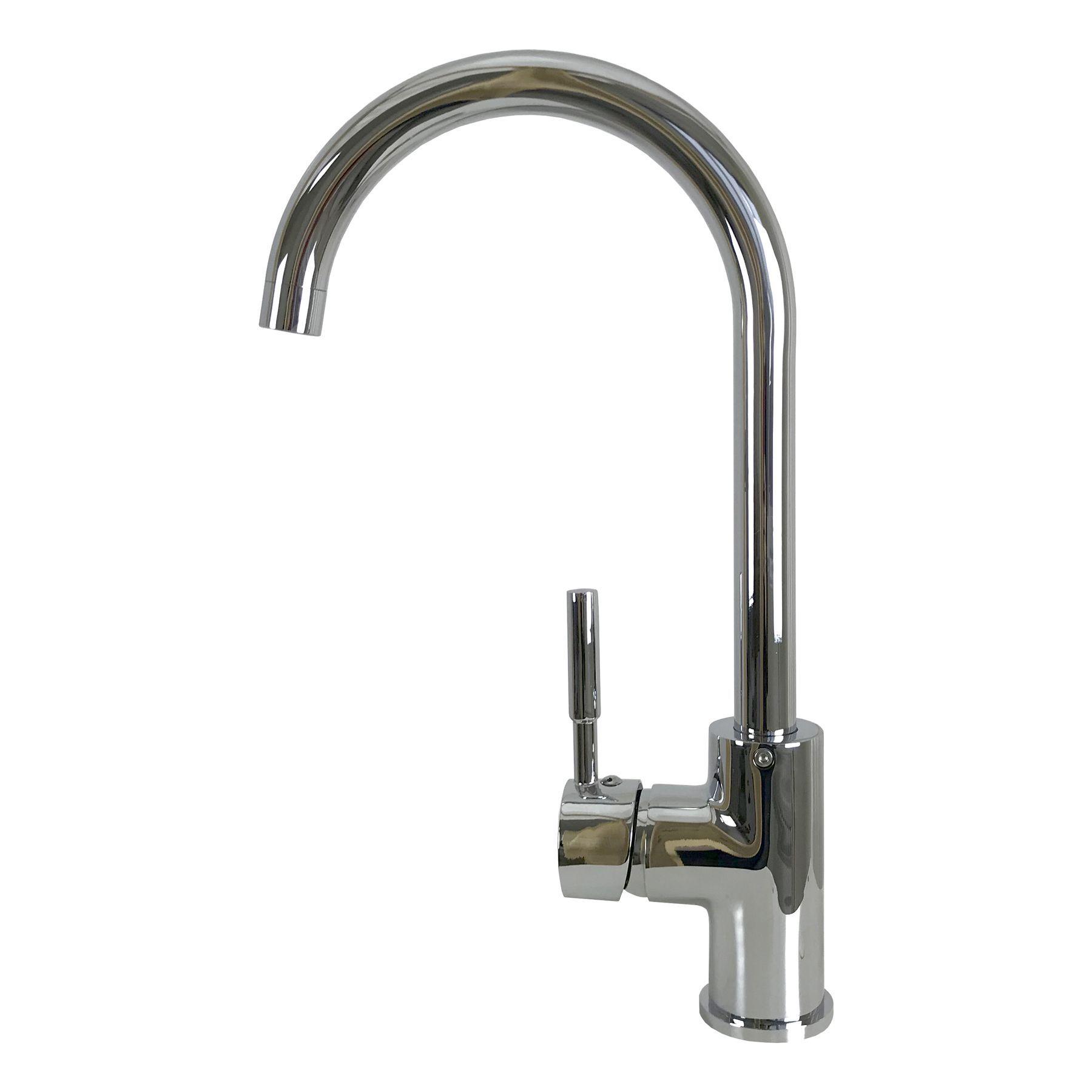 Смеситель для кухни Globus Lux LAZER GLLR-103S 000009367 однорычажный Хром (108339)