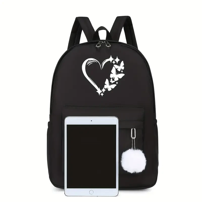 Міський рюкзак Minimal Lite з принтом серця і метелика (Р-017) - фото 4 Міський рюкзак Minimal Lite з принтом серця і метелика (Р-017) - фото 4