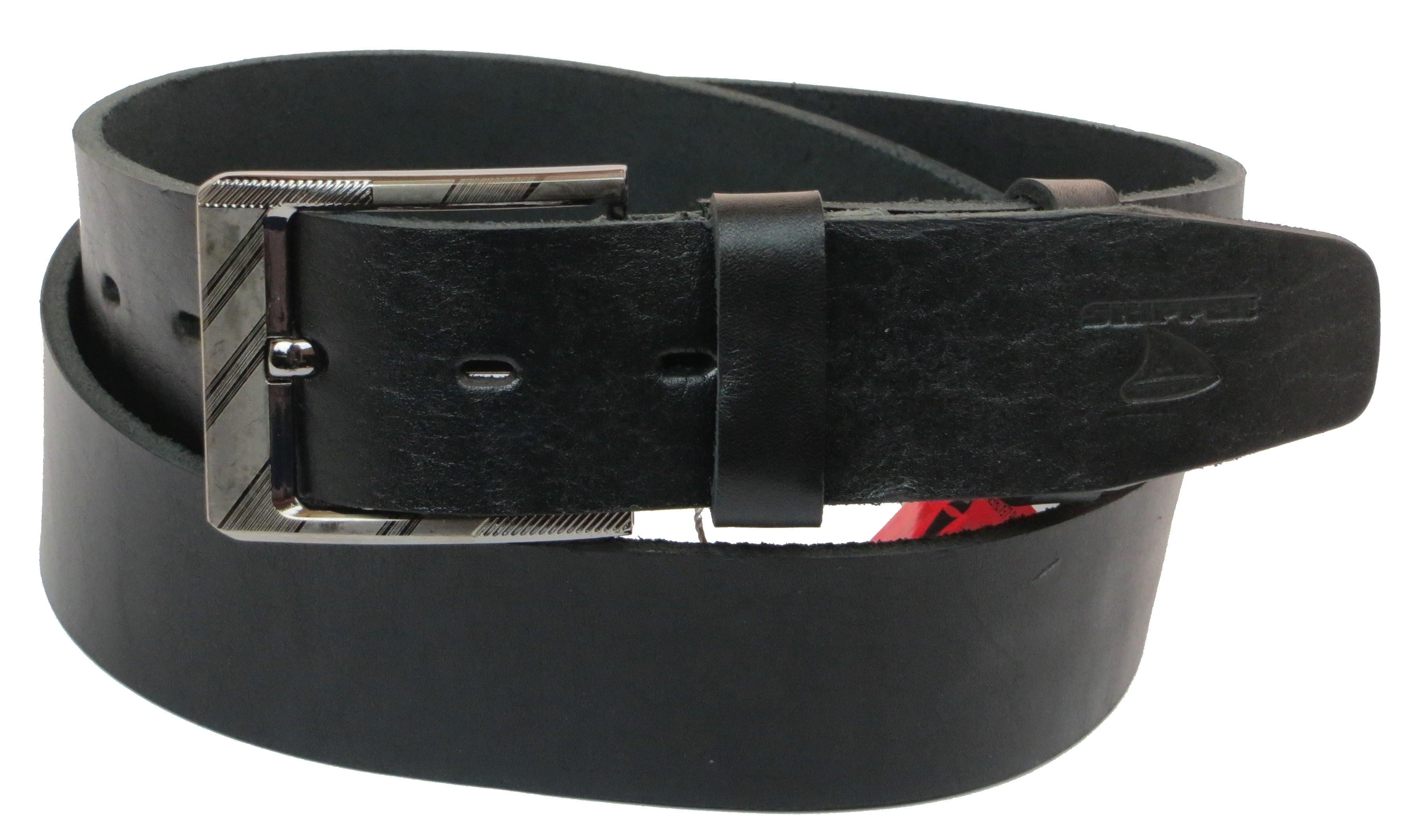 Ремень мужской Skipper кожаный Черный (1160-45)