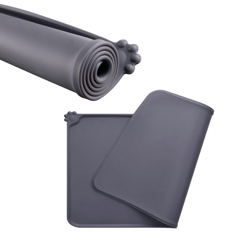 Силиконовый коврик под миски для кошек и собак PetCare 48х30 (Темно-серый) - фото 2 Силиконовый коврик под миски для кошек и собак PetCare 48х30 (Темно-серый) - фото 2