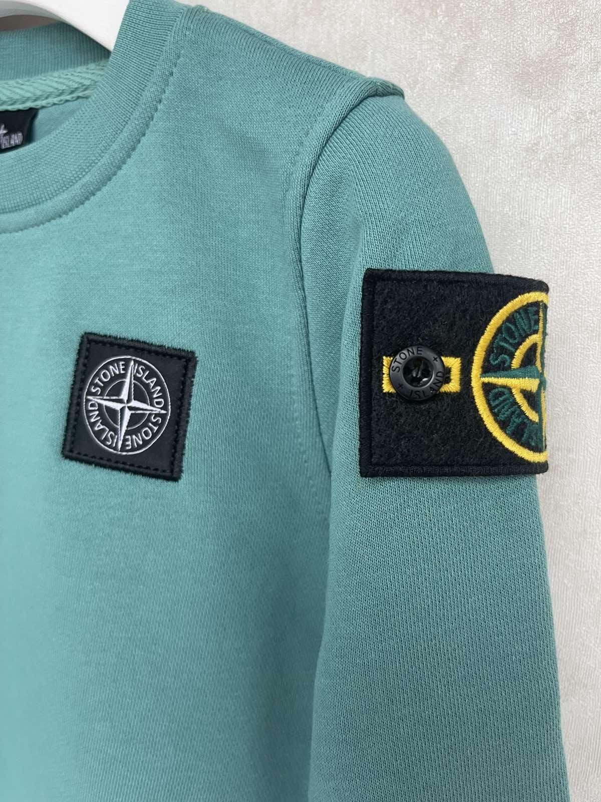 Світшот для хлопчика Stone Island 98-104 см Бірюзовий (24878719) - фото 5 Світшот для хлопчика Stone Island 98-104 см Бірюзовий (24878719) - фото 5