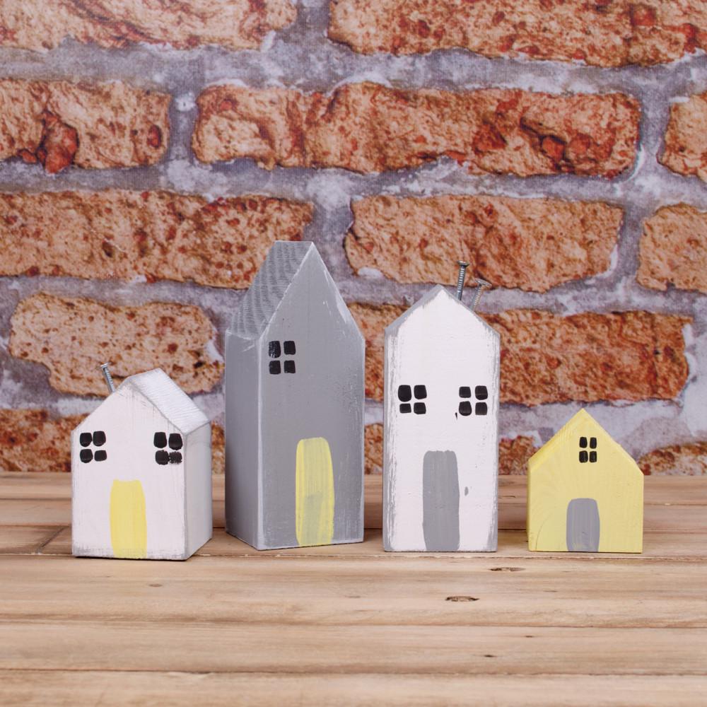 Статуэтки Домики 4 шт. (4461-6)