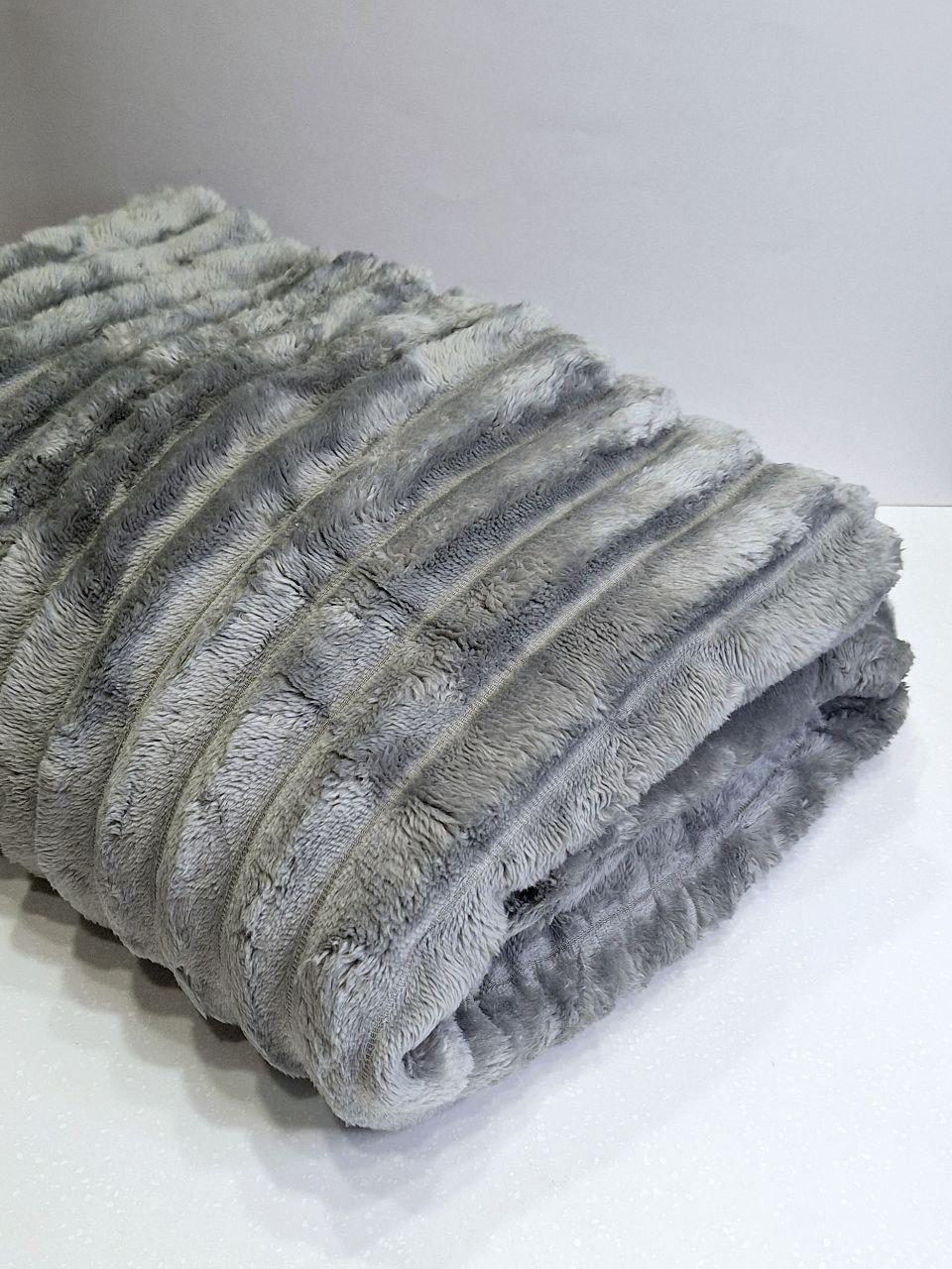 Плед флисовый Malloory Home Шарпей 150x200 см Серый (1193) - фото 2 Плед флисовый Malloory Home Шарпей 150x200 см Серый (1193) - фото 2