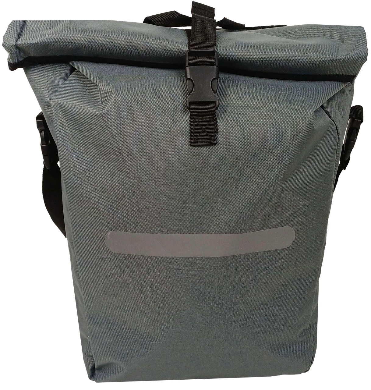 Велосумка вертикальна на багажник Bikemate з дощовиком вологозахищена 22 л Сірий