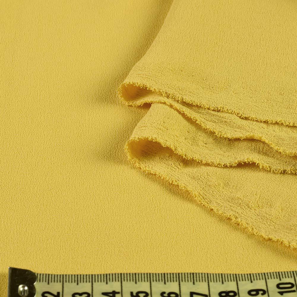 Тканина креп стрейч ширина 150 см Жовтий (11412.009) - фото 3 Тканина креп стрейч ширина 150 см Жовтий (11412.009) - фото 3