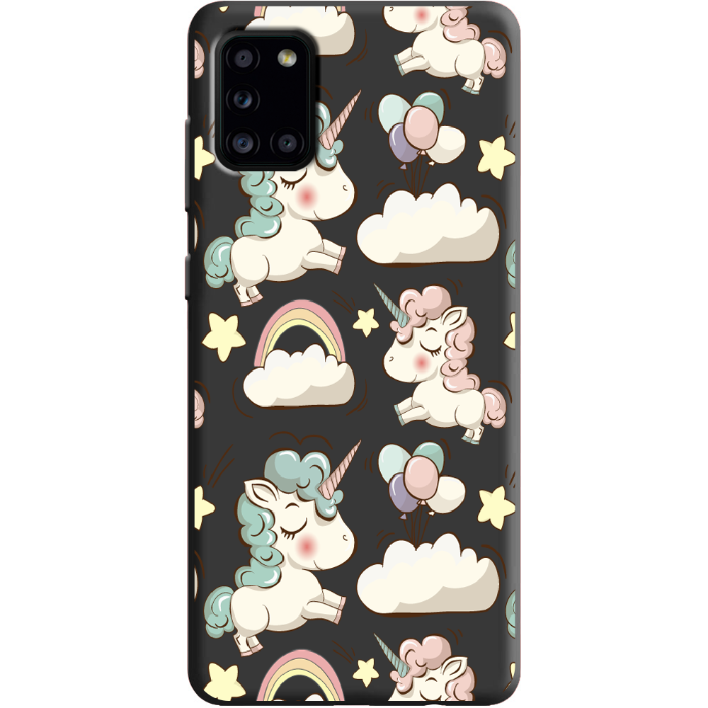 Чехол Boxface Samsung A315 Galaxy A31 Unicorns Черный силикон (39470-cc2-39889)