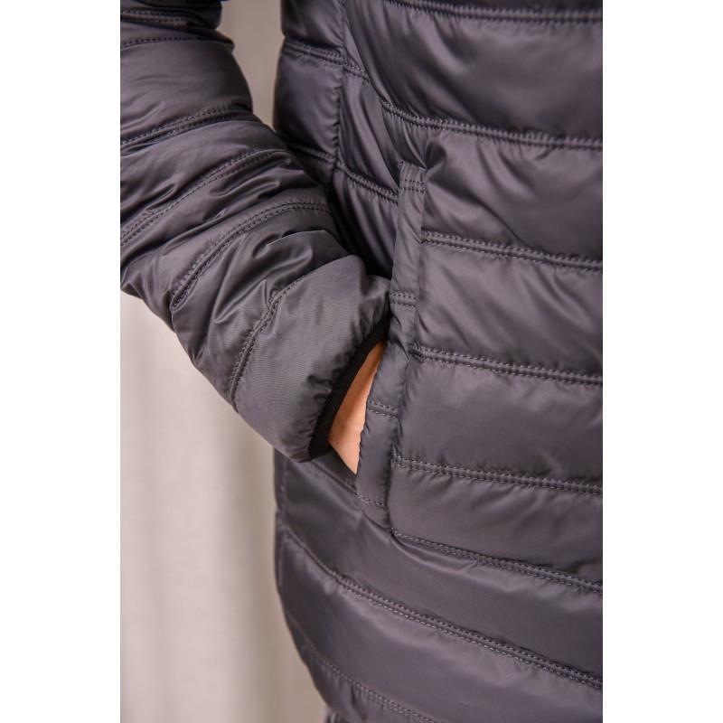 Куртка осенняя для мальчика двухсторонняя 134 см Серый с черным (2733694270) - фото 6 Куртка осенняя для мальчика двухсторонняя 134 см Серый с черным (2733694270) - фото 6