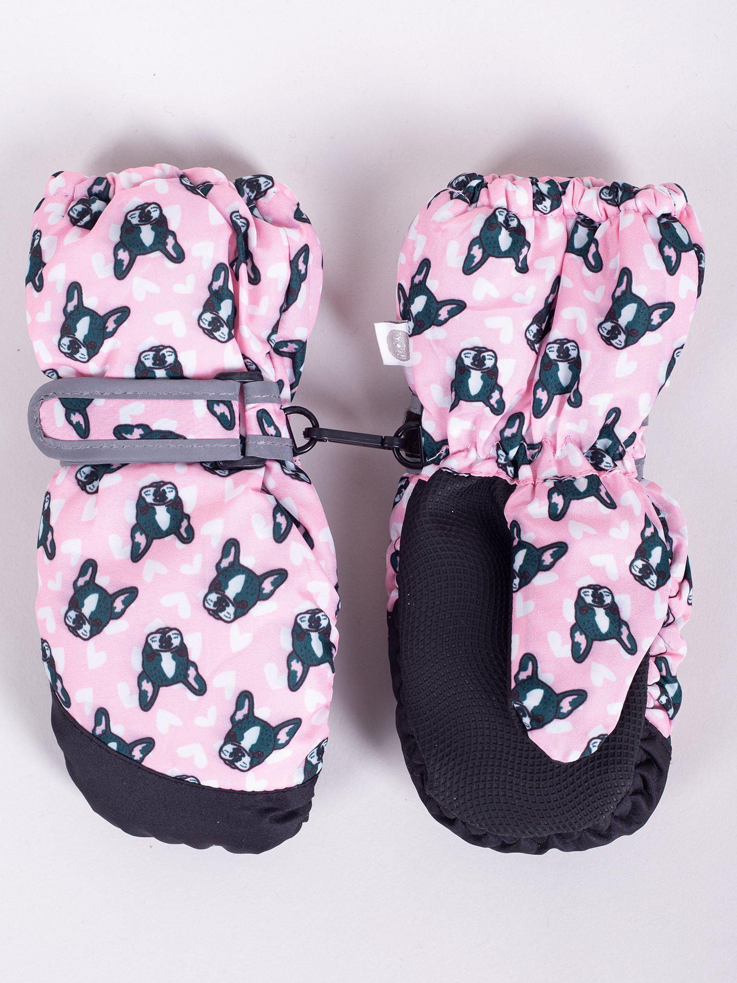 Перчатки детские YO REN-0193G Светло-розовый