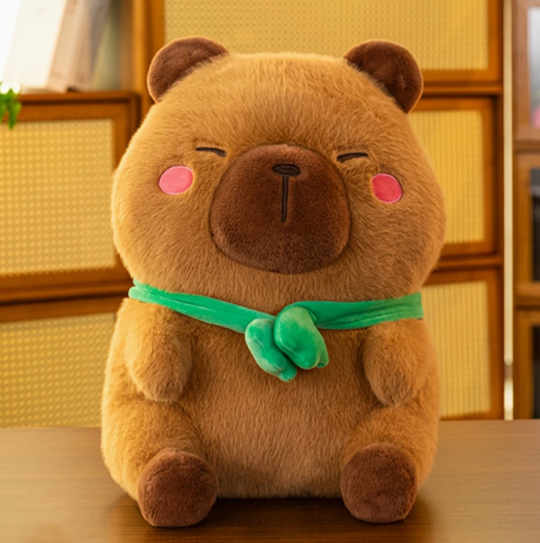 М'яка іграшка Капібара з жабою плюшева обіймашка 27 см (22952)