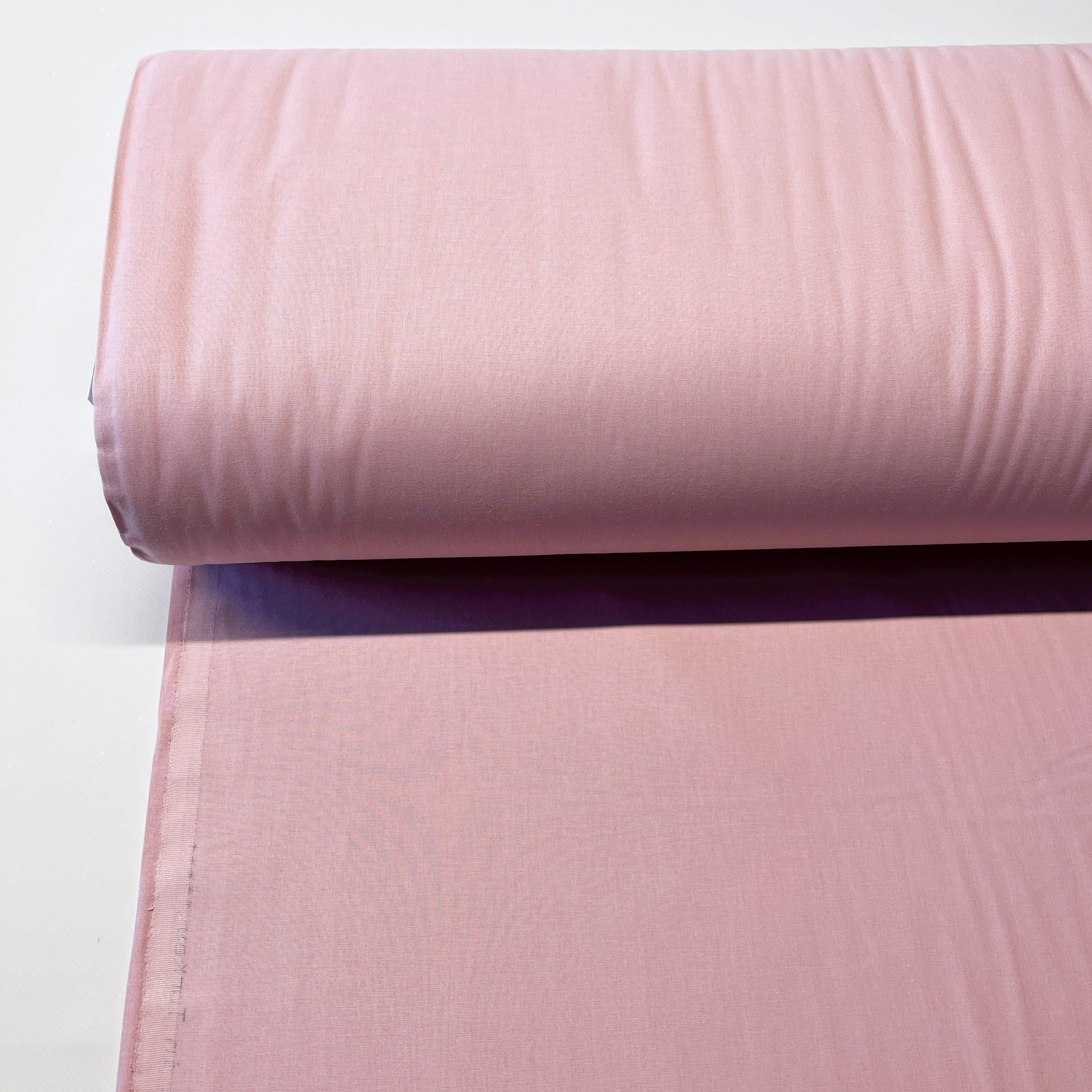 Ткань для постельного белья ранфорс однотонная 240 см Пудрово-розовый (V-74/SL)