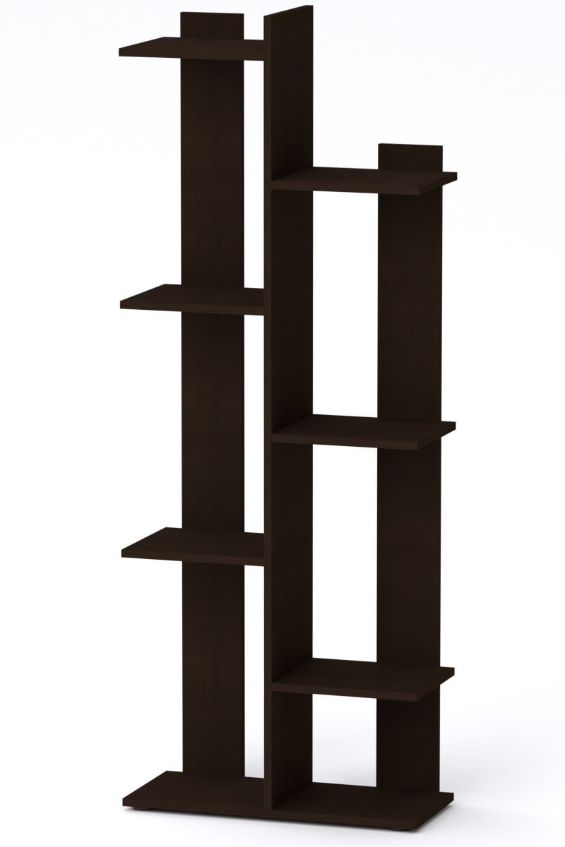Стелаж-полиця Компаніт П 29 61,7х27,6х160,7 см Венге темний (61851c22bf788663f50d854b)