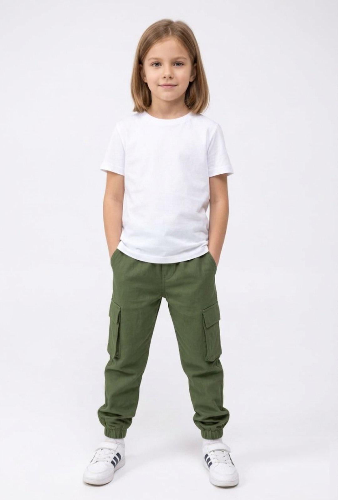 Джогеры детские на девочку демисезонные р. 140 Хаки (джХаки-140д2) Джогеры детские на девочку демисезонные р. 140 Хаки (джХаки-140д2)