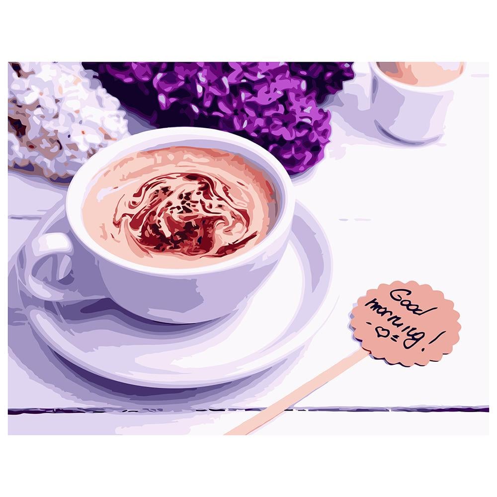 Картина по номерам Strateg Ароматный кофе 40x50 см (VA-1095)