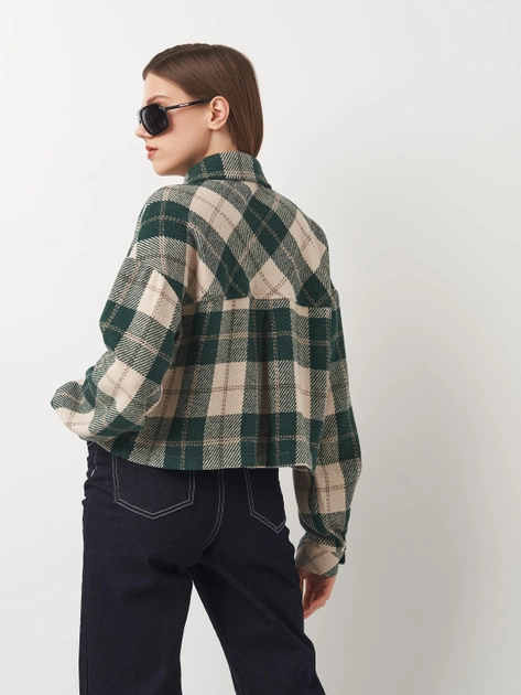 Сорочка Forstime 558x41 женская S/M Темно-зеленый - фото 3