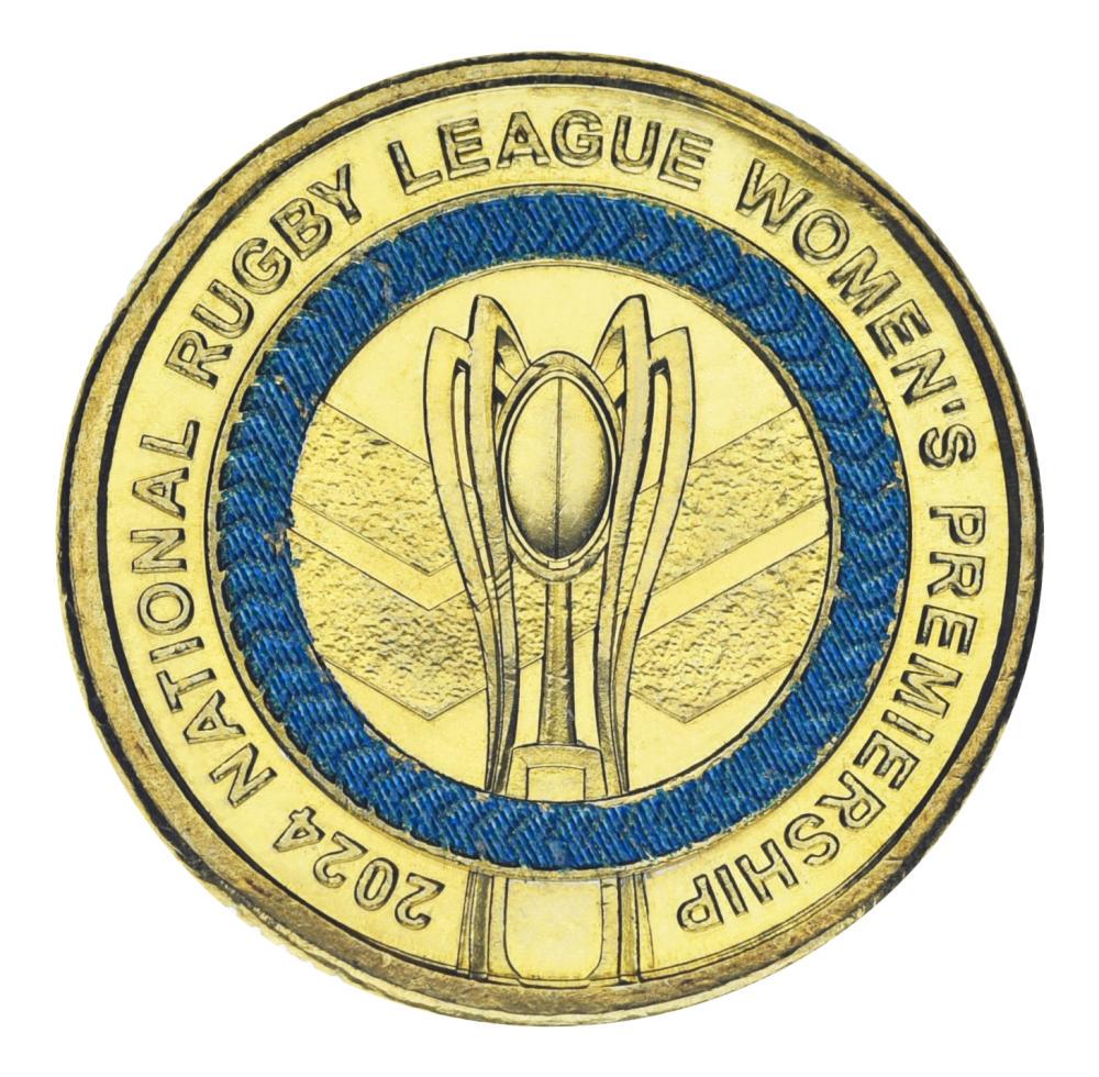 Колекційна монета Австралія 2 долари 2024 UNC National Rugby League Women's Premier League (М25455)