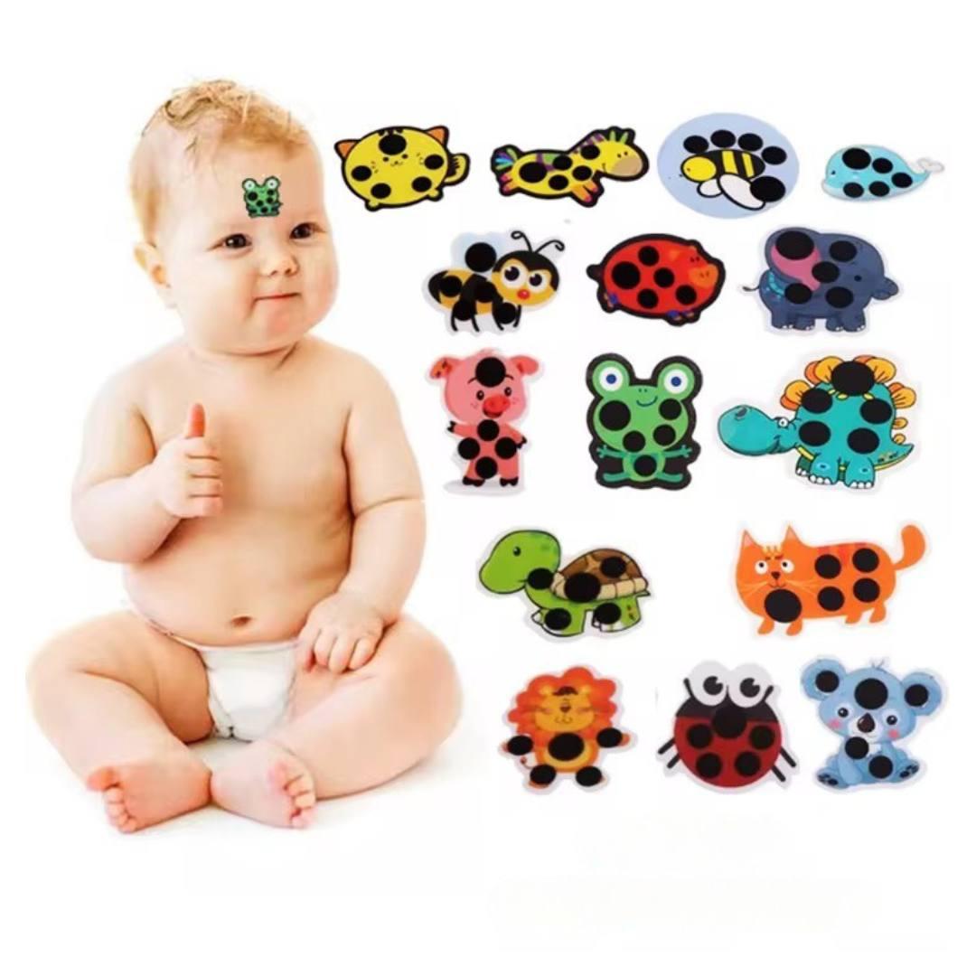 Набір наліпок для вимірювання температури тіла немовляти Bodasan на лоб 6 шт. (N747) - фото 2 Набір наліпок для вимірювання температури тіла немовляти Bodasan на лоб 6 шт. (N747) - фото 2