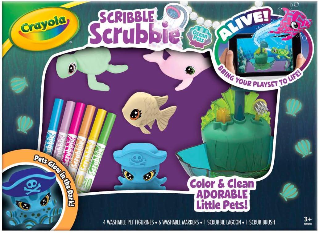 Набор для творчества Crayola Scribble Scrubbie Glow Lagoon Pets! (74-7507)