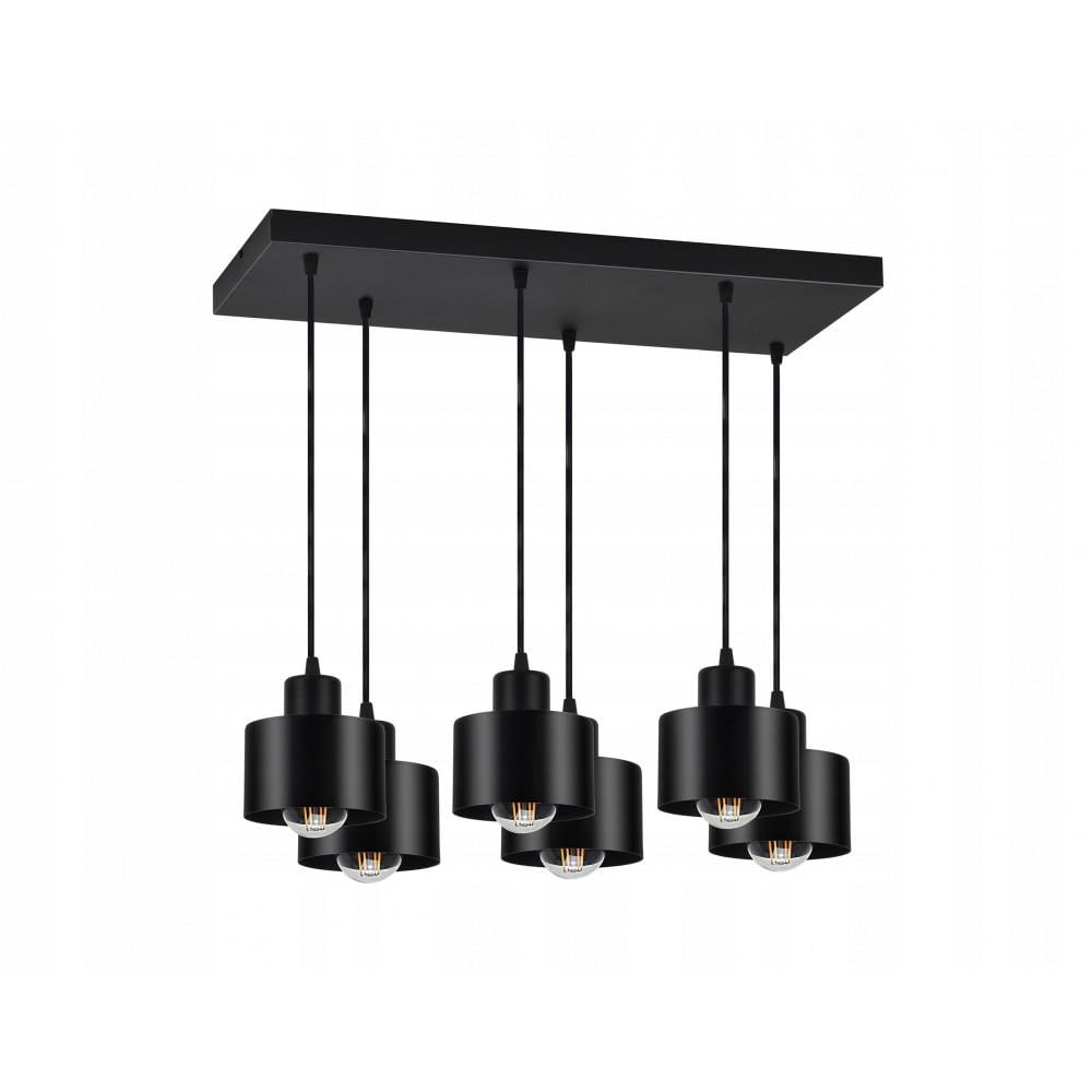 Подвесной светильник Asto 6 Rect Black (PL-0002955 M/BLACK)