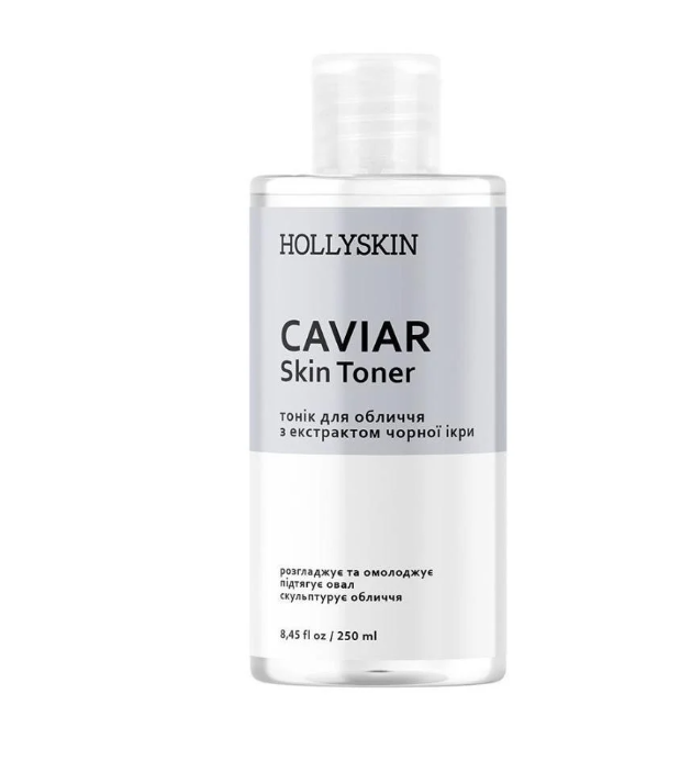 Тонік для обличчя HOLLYSKIN Caviar з екстрактом чорної ікри