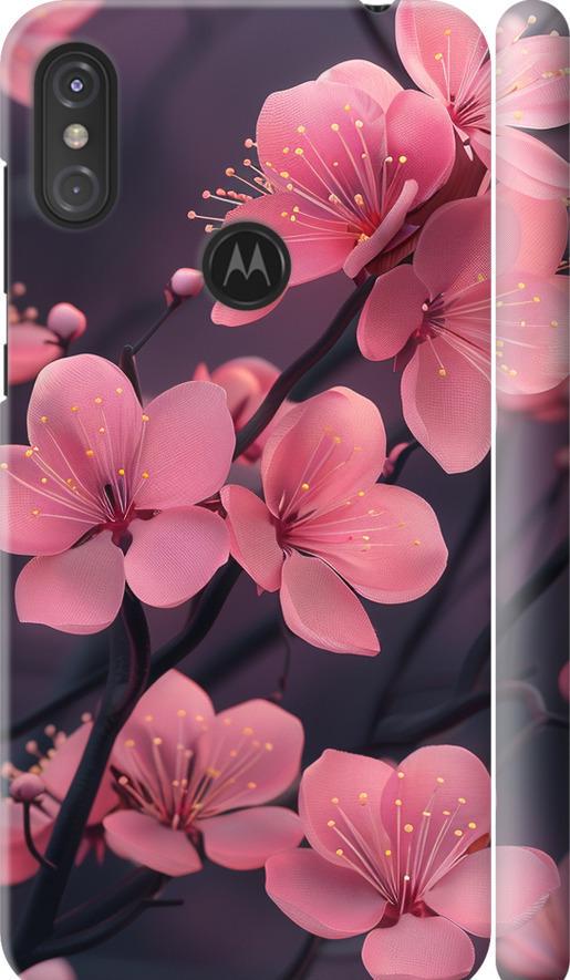 Чехол на Motorola One Power Пурпурная сакура (6075m-1588-42517) Чехол на Motorola One Power Пурпурная сакура (6075m-1588-42517)