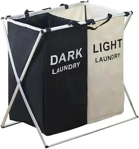 Кошик для білизни з двома відділеннями універсальний