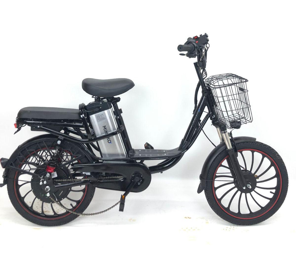 Электровелосипед двухместный MINAKO V4 PRO 500W/60V/18Ah с задним амортизатором Черный