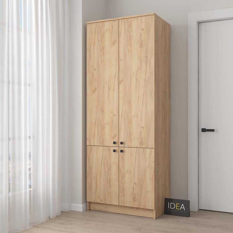 Шафа для одягу Idea Д-100 80 см Дуб Крафт (36147876)