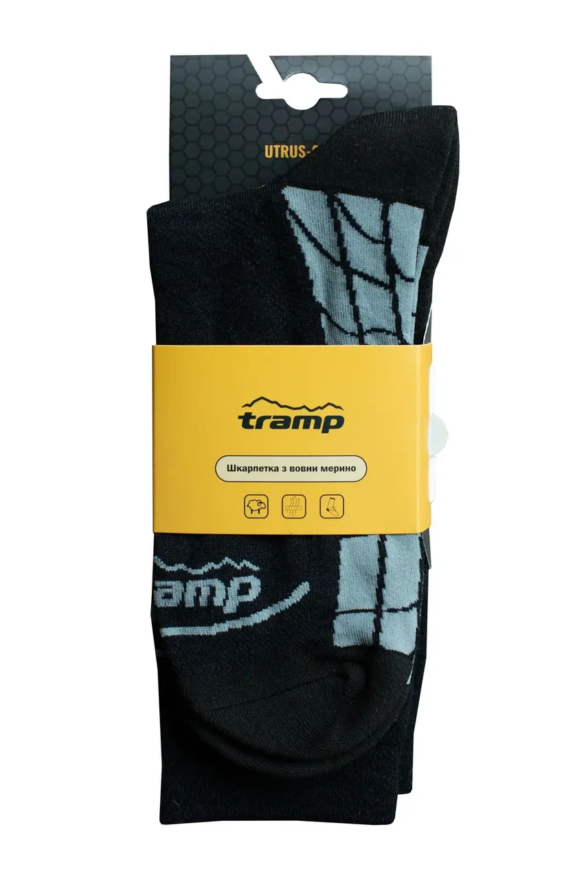 Носки Tramp UTRUS-004-black из шерсти мерино р. 41-43 - фото 10