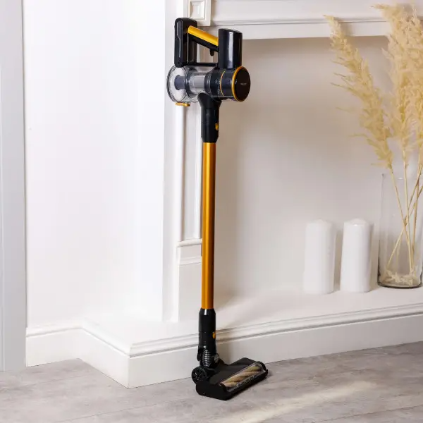 Пылесос вертикальный Sokany SK-13026 колбовый циклонный аккумуляторный 3300 Вт Золотой - фото 12 Пылесос вертикальный Sokany SK-13026 колбовый циклонный аккумуляторный 3300 Вт Золотой - фото 12