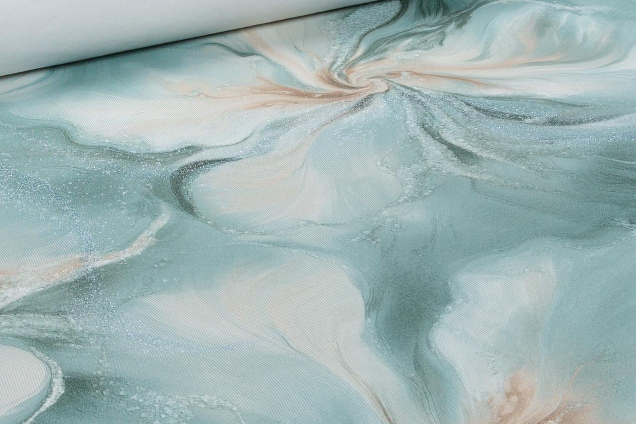 Обои флизелиновые Erismann Aurora 12244-18 винил горячего тиснения 1,06х10,05 м Зеленый