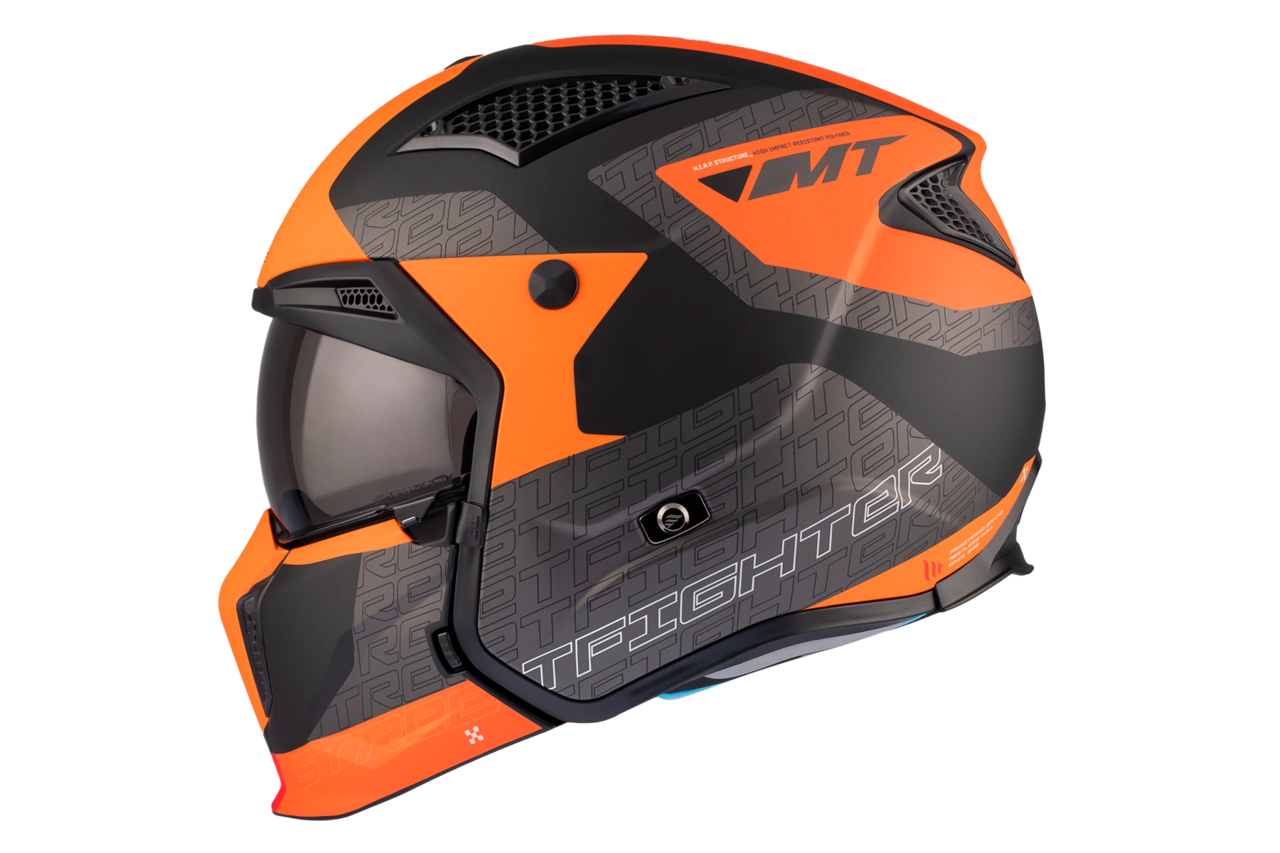 Мотошлем MT HELMETS Streetfighter SV S Totem B4 L Matt Orange (32285) - фото 7