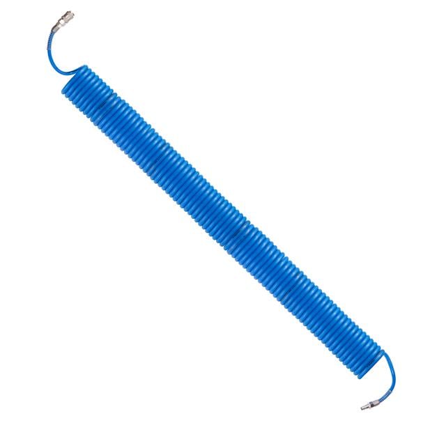 Шланг спіральний поліуретановий 6,5х10 мм 15 м зі швидкороз'ємними з'єднаннями (PT-1712)