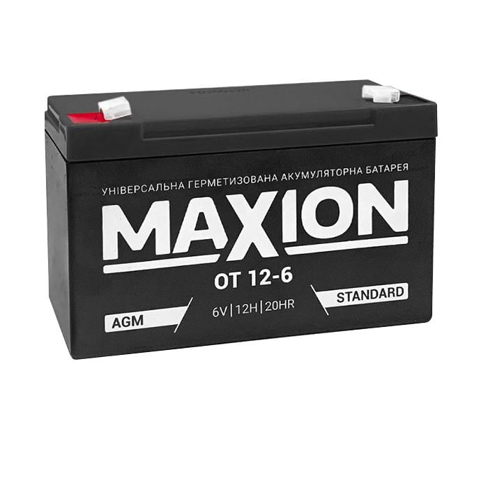 Акумулятор Maxion 6V 12Ah