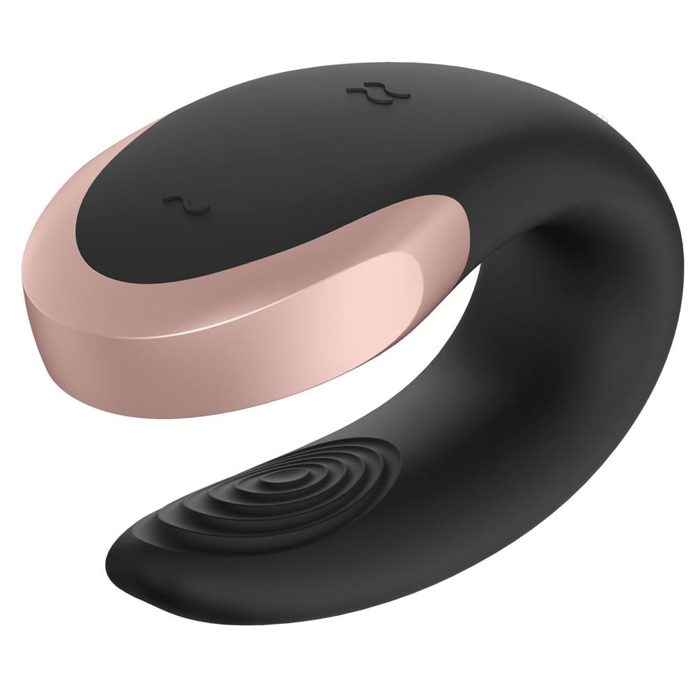 Вибратор для двух Satisfyer Double Love 8,6 см Черный (40678)