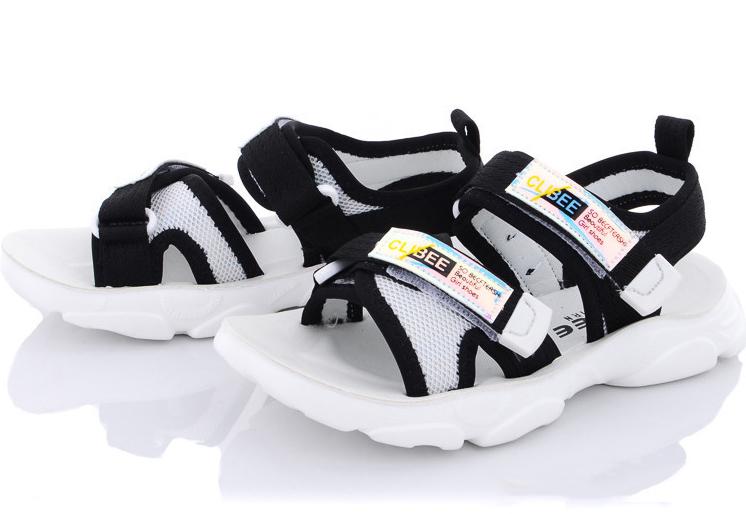 Сандалі Clibee Z854-b р. 32 Чорно-сріблястий