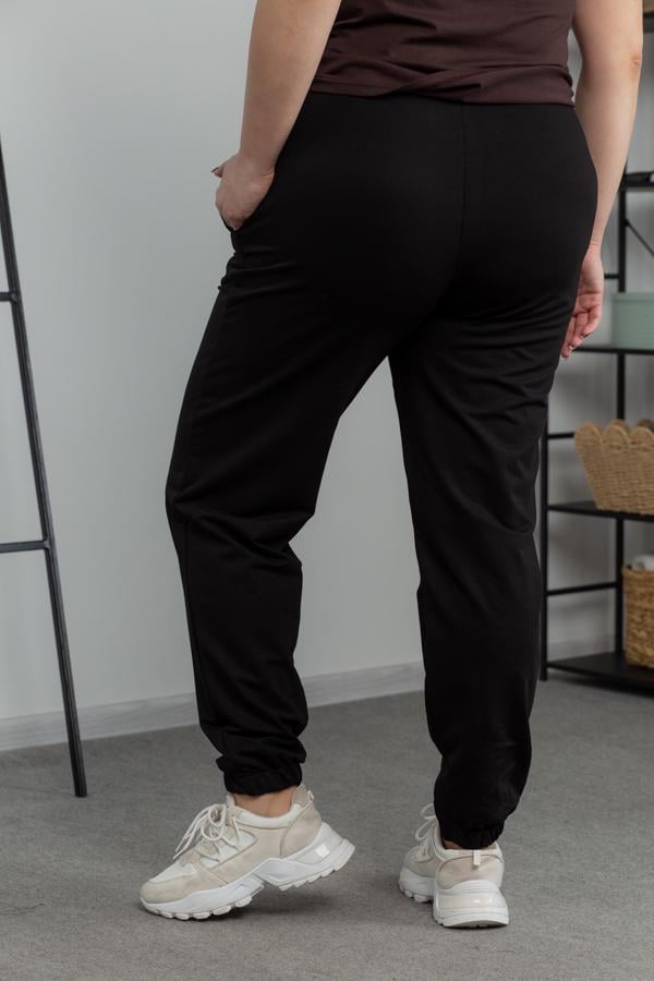 Спортивные штаны женские AKSAN 4XL Черный (21.908_black_54(4XL)) - фото 2 Спортивные штаны женские AKSAN 4XL Черный (21.908_black_54(4XL)) - фото 2