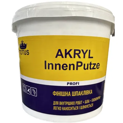 Шпаклівка фінішна готова до застосування Totus Akril InnenPutze 1,5 кг (2736359950)