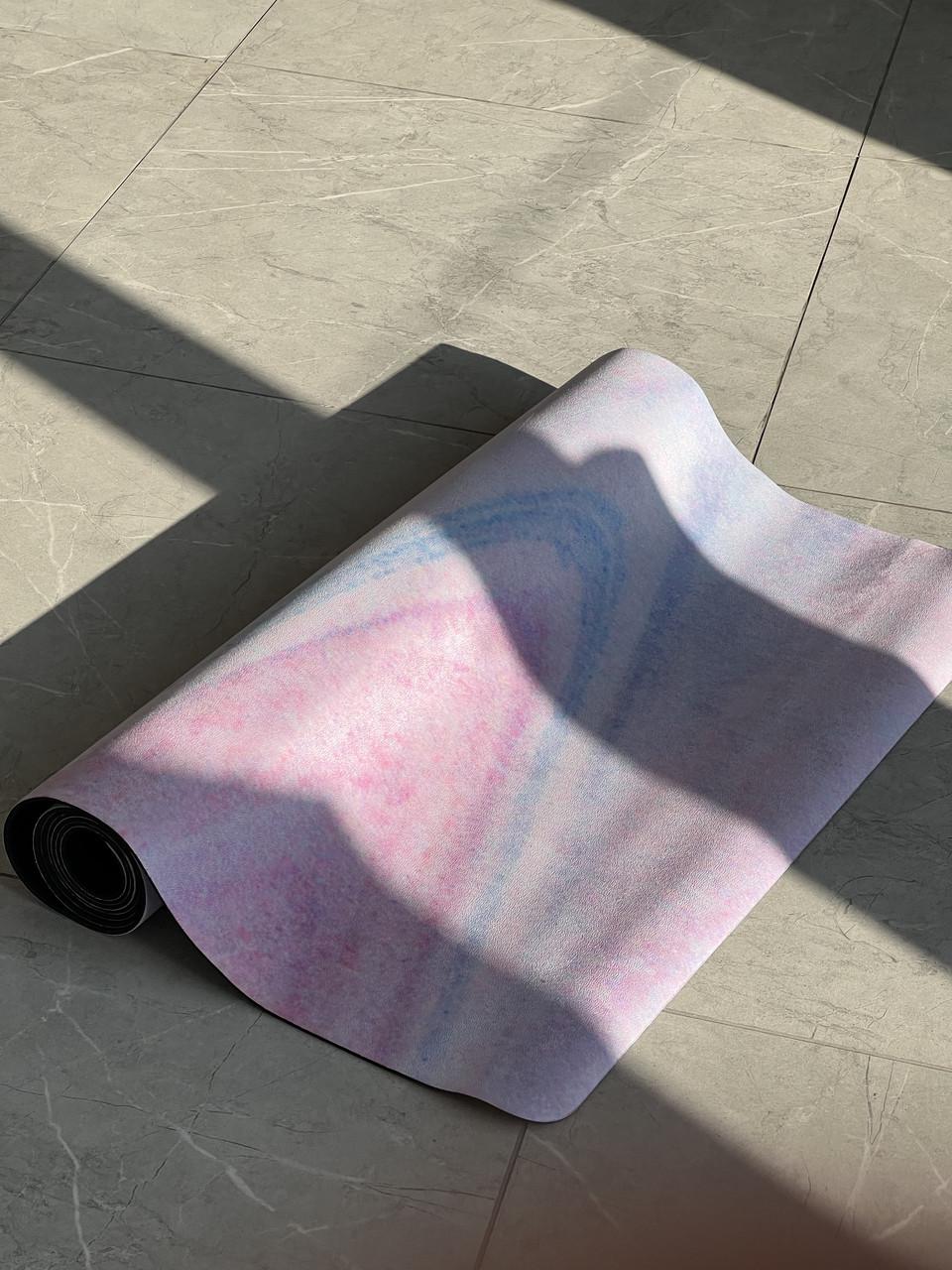 Коврик для йоги Lita Sand SU премиальный замшевый/каучуковый 183х68х0,3 см Pink (13510862) - фото 4 Коврик для йоги Lita Sand SU премиальный замшевый/каучуковый 183х68х0,3 см Pink (13510862) - фото 4