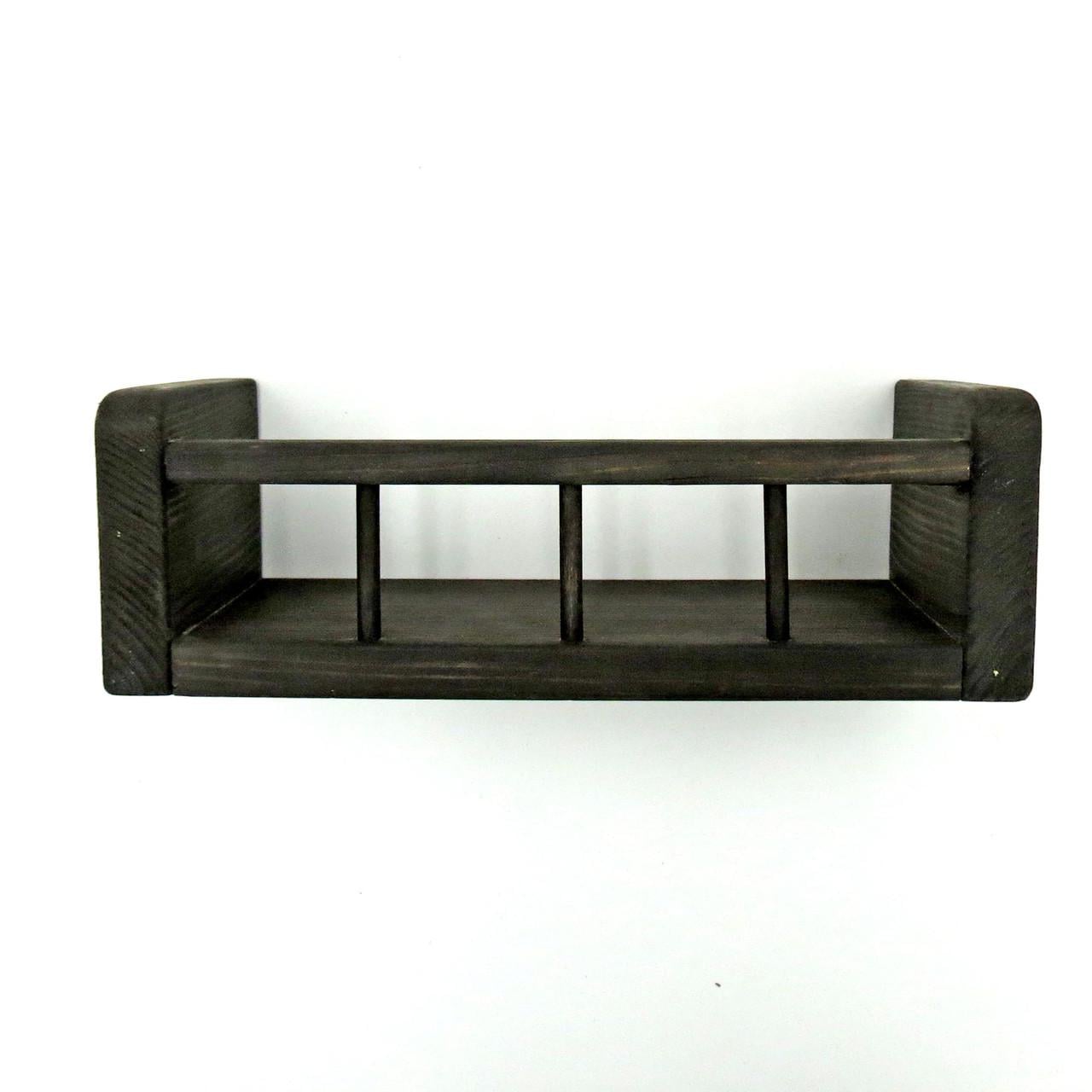 Полиця настінна з дерева Еврика 33 см Венге (НСП-338212)