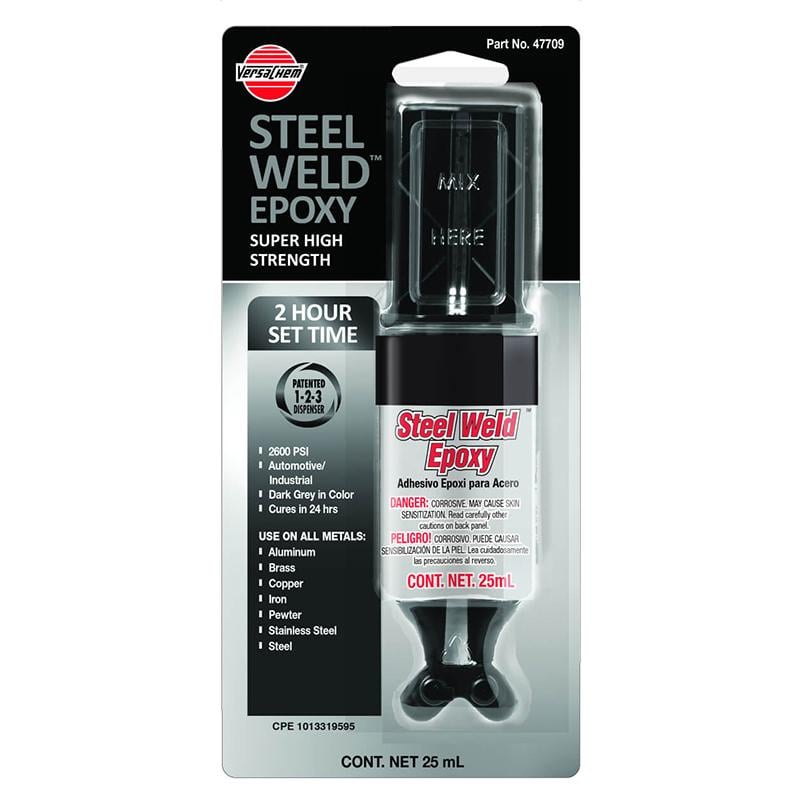 Клей для металлов высокой прочности Versachem Steel Weld Epoxy 25 мл (47709)