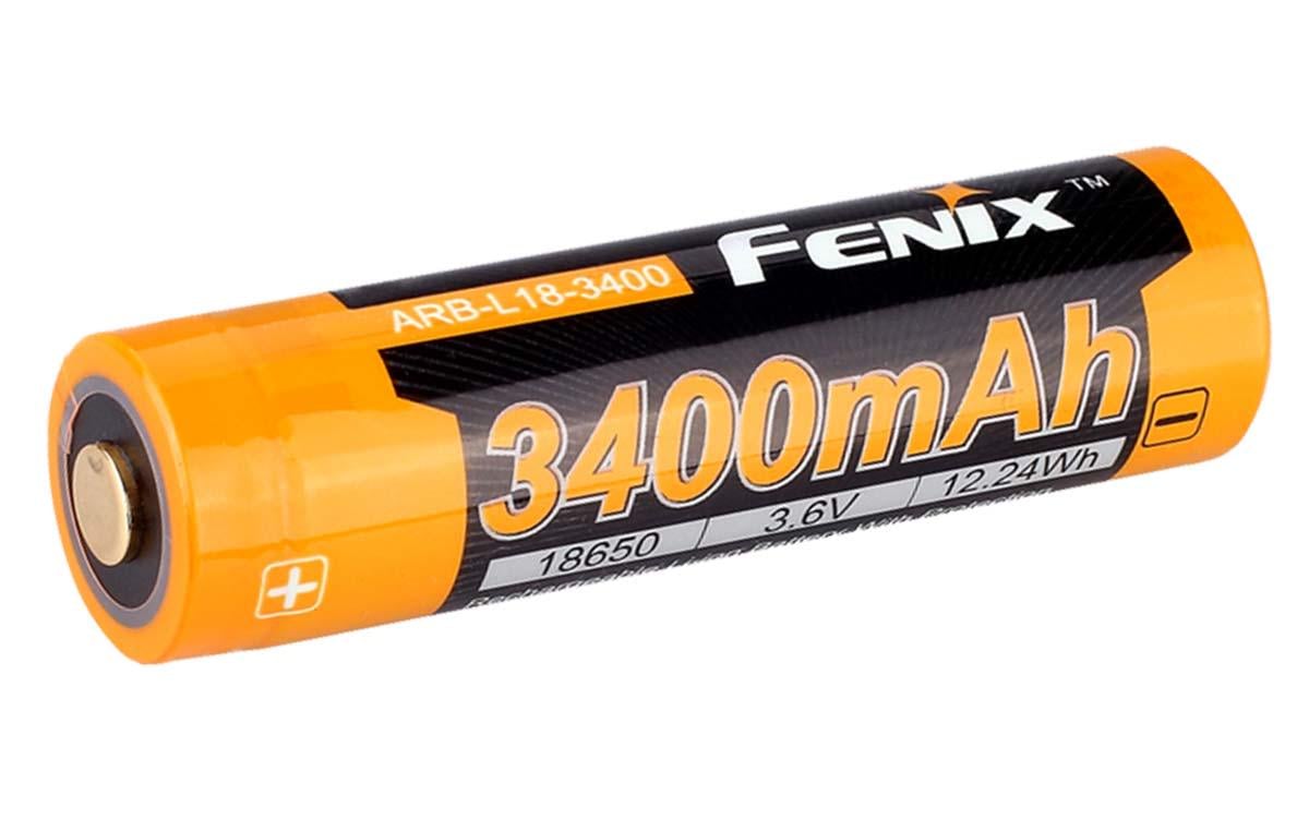 Акумулятор 18650 Fenix 3400 mAh 1 шт. (31461064) Акумулятор 18650 Fenix 3400 mAh 1 шт. (31461064)
