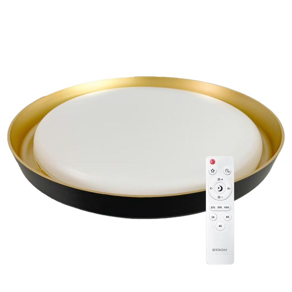 Потолочный светильник светодиодный ETRON 1-ESP-2051 Smart ARRIVAL 72W IP20 Gold/Black (75173)