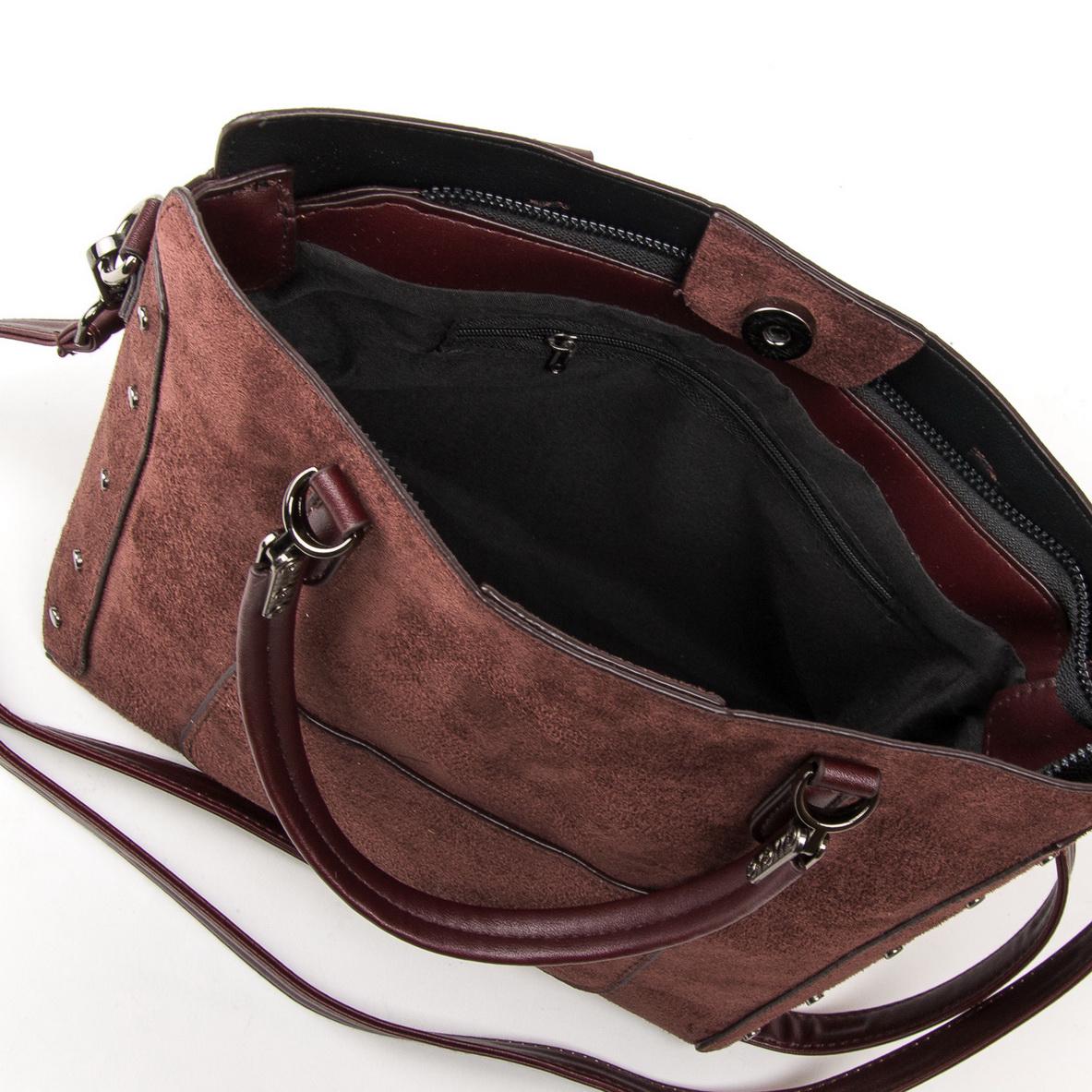 Женская модельная сумка из замша Fashion 5124 Кофейный - фото 4 Женская модельная сумка из замша Fashion 5124 Кофейный - фото 4